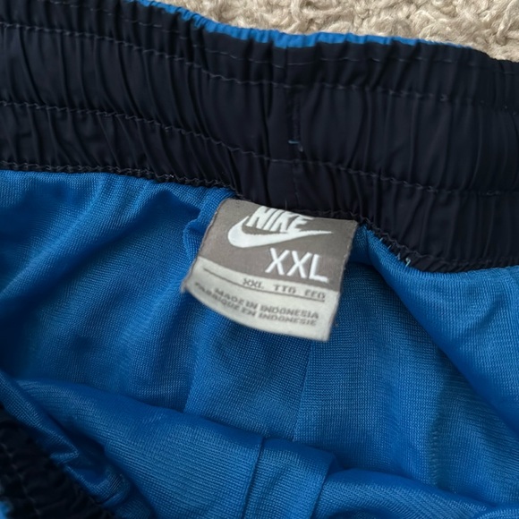 EUC Men’s Nike Blue/White Polyester Gym Work-out Shorts Size XXL - Picture 3 of 6